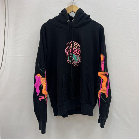 ディーゼル DIESEL パーカー 長袖 スコーピオン スウェット パーカー M 黒 / ブラック / black メンズ USED 古着 中古 50155024