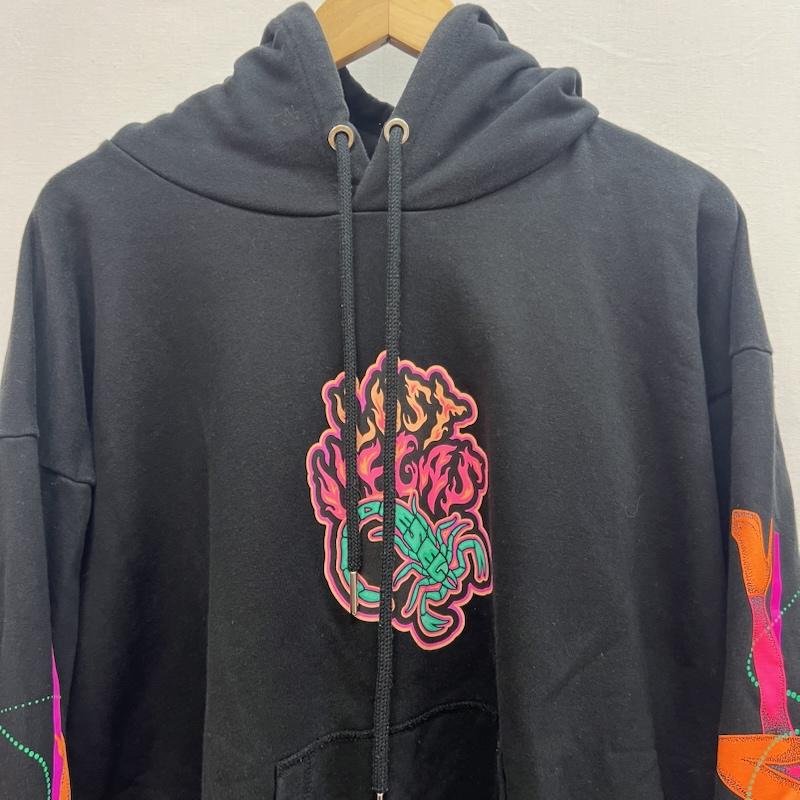 ディーゼル DIESEL パーカー 長袖 スコーピオン スウェット パーカー M 黒 / ブラック / black メンズ USED 古着 中古 50155024