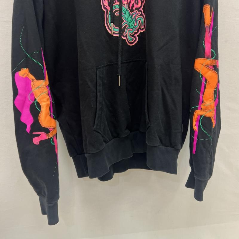 ディーゼル DIESEL パーカー 長袖 スコーピオン スウェット パーカー M 黒 / ブラック / black メンズ USED 古着 中古 50155024