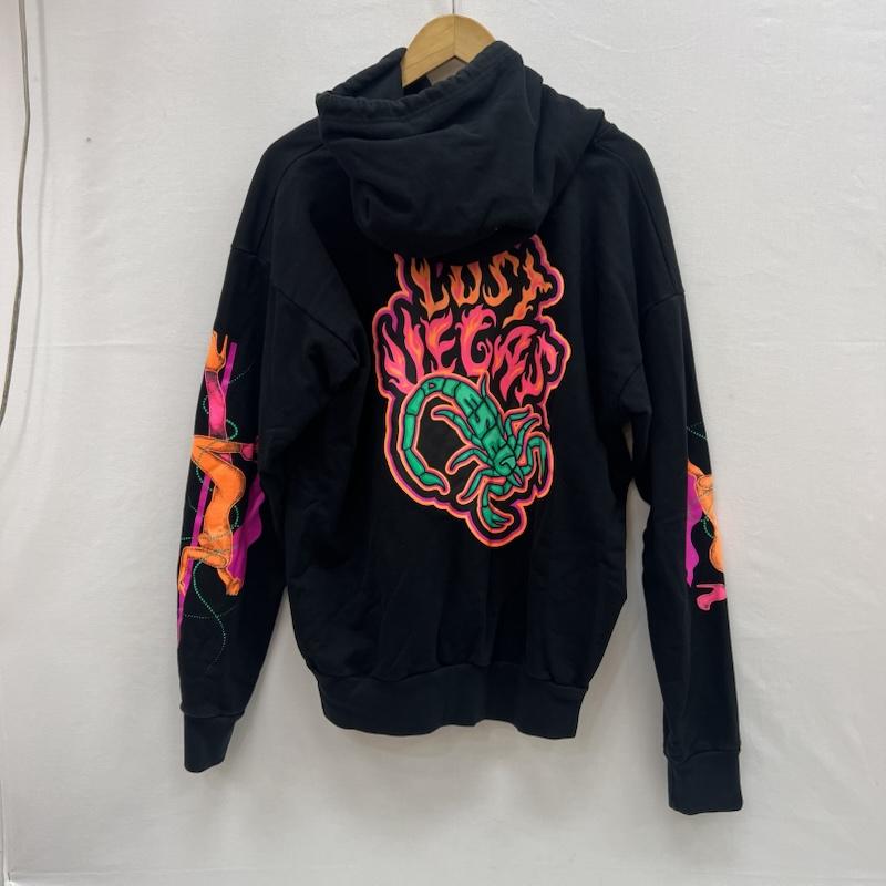 ディーゼル DIESEL パーカー 長袖 スコーピオン スウェット パーカー M 黒 / ブラック / black メンズ USED 古着 中古 50155024