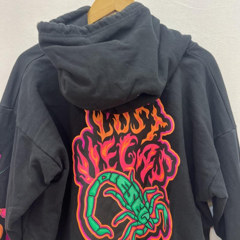 ディーゼル DIESEL パーカー 長袖 スコーピオン スウェット パーカー M 黒 / ブラック / black メンズ USED 古着 中古 50155024