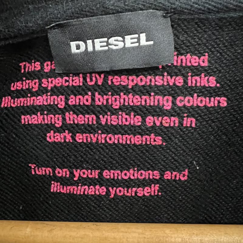 ディーゼル DIESEL パーカー 長袖 スコーピオン スウェット パーカー M 黒 / ブラック / black メンズ USED 古着 中古 50155024