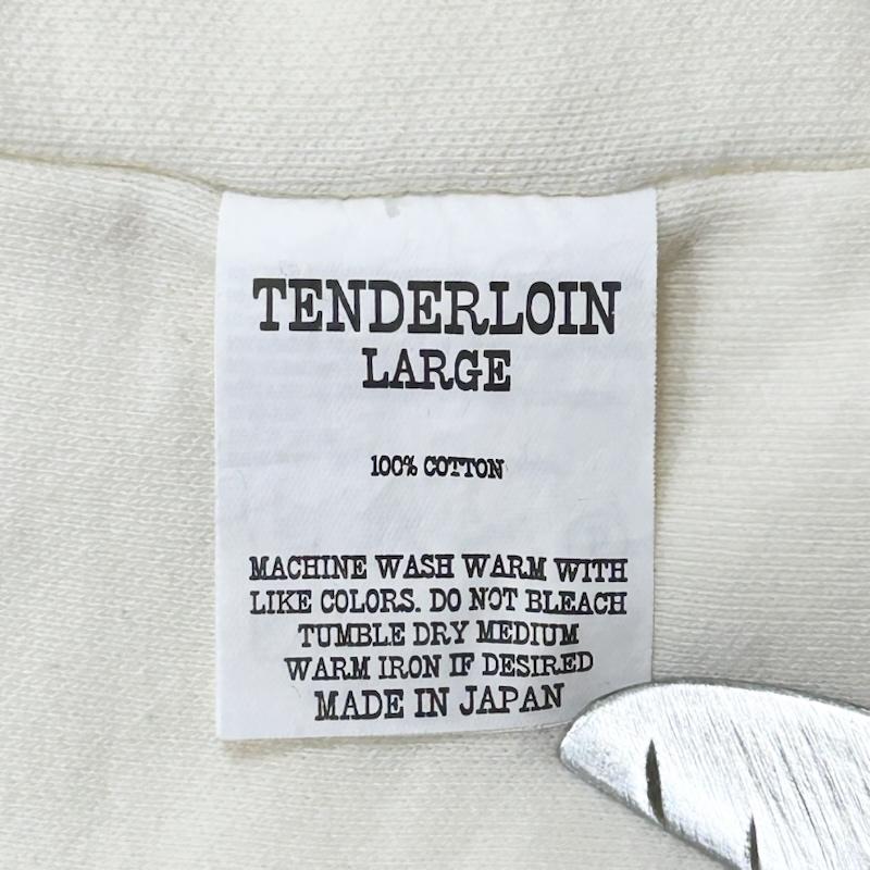 テンダーロイン TENDERLOIN パーカー 長袖 T-PARKA UNEMPLOYED バックプリント プルオーバーパーカー L ロゴ、文字 X 無地 白 / ホワイト / white メンズ USED 古着 中古 50155037