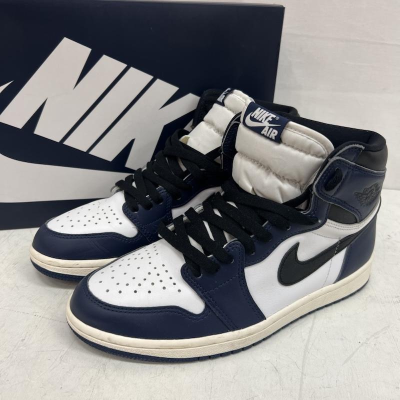 ナイキ NIKE スニーカー スニーカー Air Jordan 1 Retro High OG Midnight Navy エアジョーダン DZ5485-401 26.0cm メンズ USED 古着 中古 50155038
