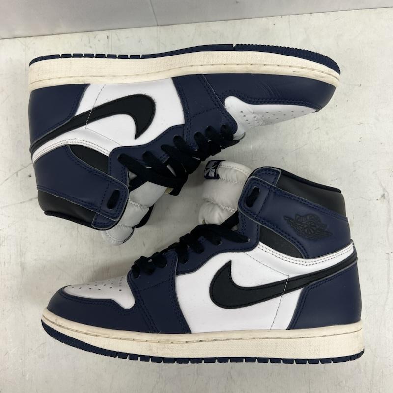 ナイキ NIKE スニーカー スニーカー Air Jordan 1 Retro High OG Midnight Navy エアジョーダン DZ5485-401 26.0cm メンズ USED 古着 中古 50155038