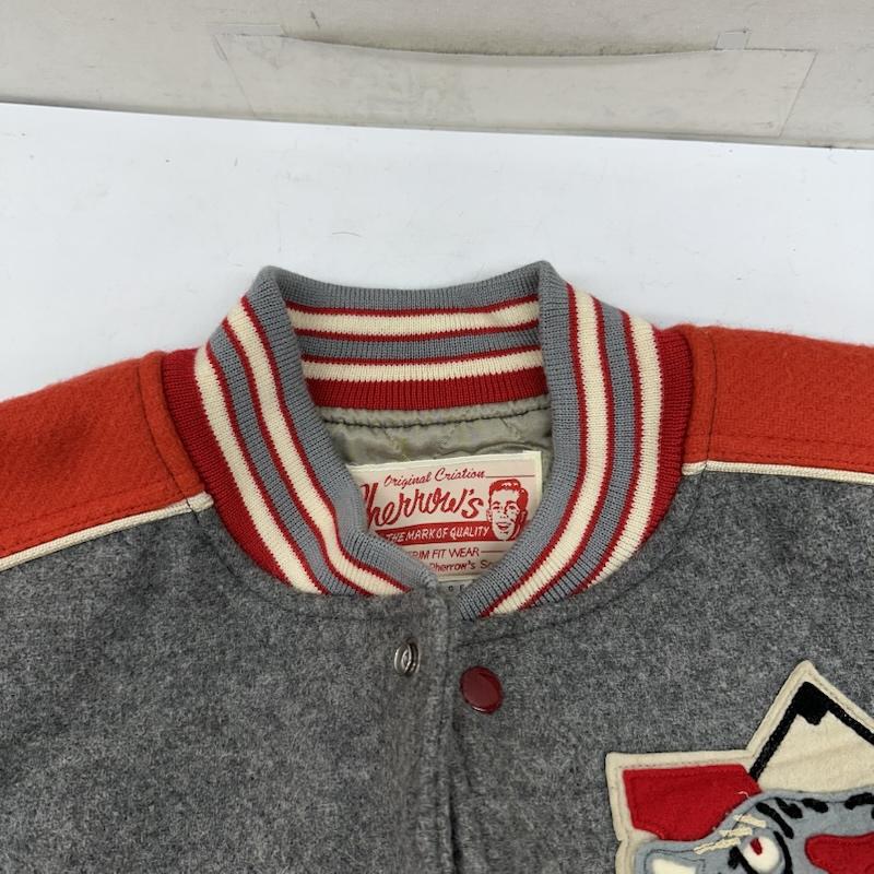 フェローズ Pherrow s ジャケット、上着 ジャンパー、ブルゾン Jaguars Champ 1948 スタジャン L 灰 / グレー / gray メンズ USED 古着 中古 50155047