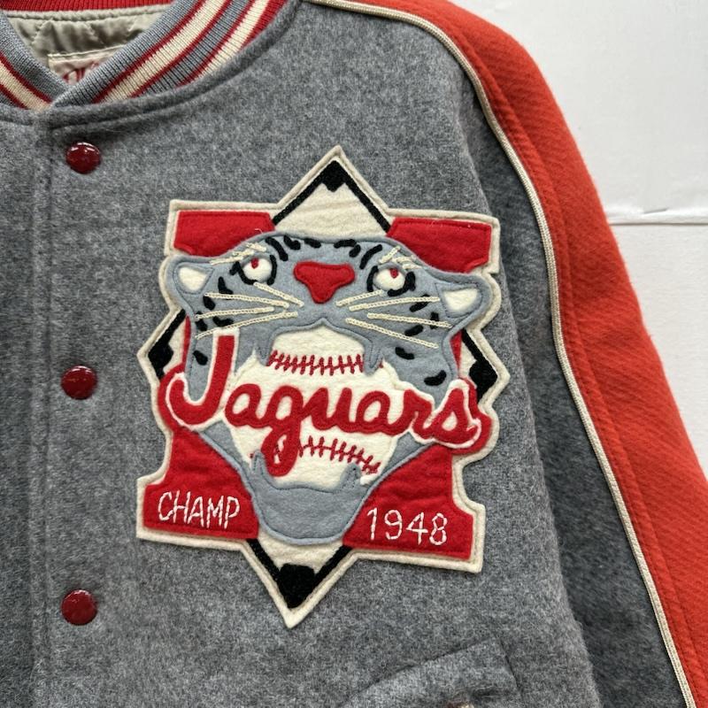 フェローズ Pherrow s ジャケット、上着 ジャンパー、ブルゾン Jaguars Champ 1948 スタジャン L 灰 / グレー / gray メンズ USED 古着 中古 50155047