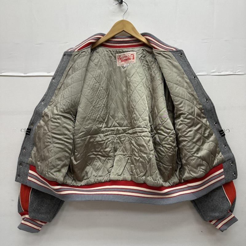 フェローズ Pherrow s ジャケット、上着 ジャンパー、ブルゾン Jaguars Champ 1948 スタジャン L 灰 / グレー / gray メンズ USED 古着 中古 50155047