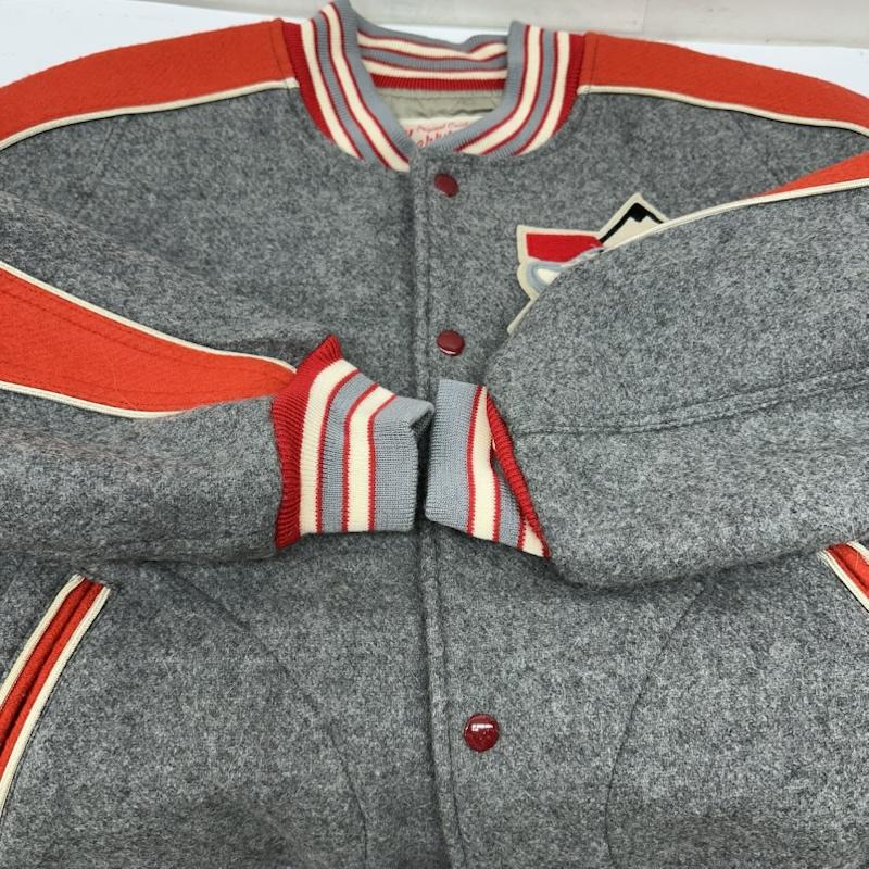 フェローズ Pherrow s ジャケット、上着 ジャンパー、ブルゾン Jaguars Champ 1948 スタジャン L 灰 / グレー / gray メンズ USED 古着 中古 50155047