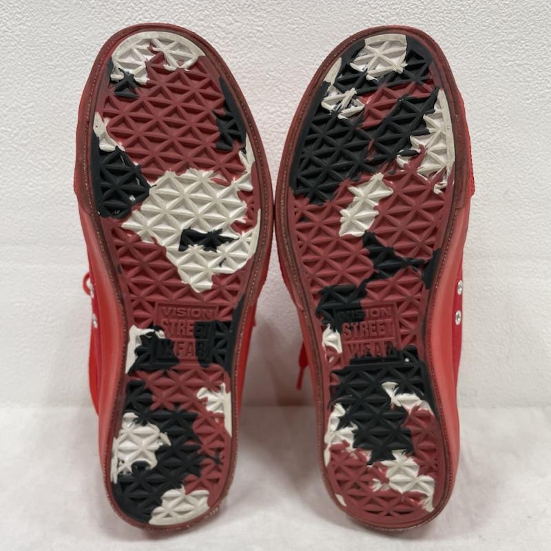 ヴィジョン ストリート ウェア VISION STREET WEAR スニーカー スニーカー RED HOT CHILI PEPPERS レッドホットチリペッパーズ キャンバス ハイ スニーカー ロゴ プリント 23.5cm ロゴ、文字 X プリント 赤 / レッド / red X 白 / ホワイト / white X 黒 / ブラック / black レディース USED 古着 中古 50155048