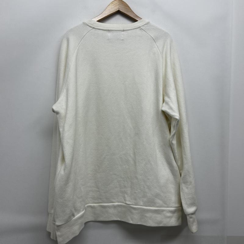 サノバチーズ SON OF THE CHEESE ニット、セーター 長袖 無地ニット XL 無地 白 / ホワイト / white メンズ USED 古着 中古 50155071