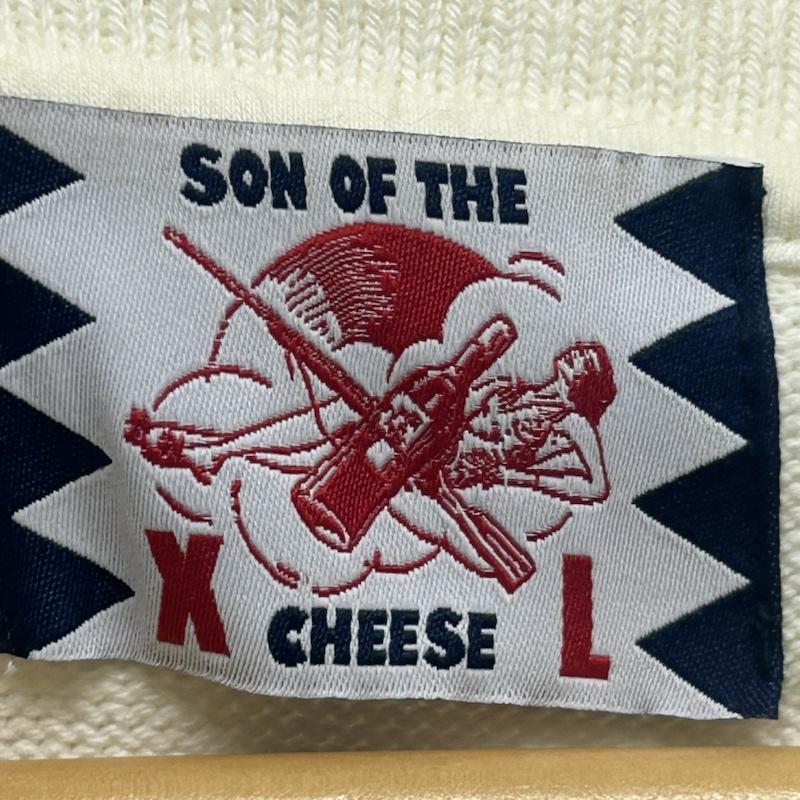 サノバチーズ SON OF THE CHEESE ニット、セーター 長袖 無地ニット XL 無地 白 / ホワイト / white メンズ USED 古着 中古 50155071