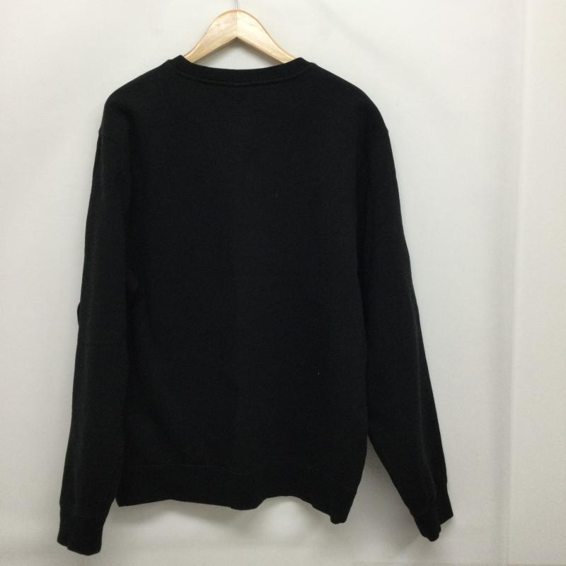 ステューシー STUSSY トレーナー 長袖 ステューシー Stussy アーチロゴ刺繍 クルーネックスウェット L ロゴ、文字 黒 / ブラック / black メンズ USED 古着 中古 50155096
