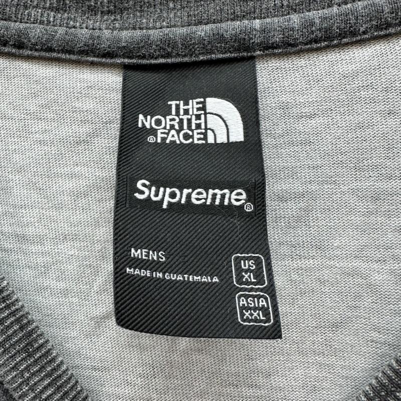 シュプリーム Supreme Tシャツ 長袖 22AW THE NORTH FACE PIGMENT PRINTED ロンT NT522021 XXL 灰 / グレー / gray メンズ USED 古着 中古 50155110