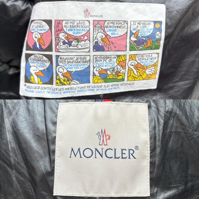 モンクレール MONCLER ジャケット、上着 ダウンベスト CARDAMINE ロゴ 刺繍 ダウン ベスト I20911A00181 54A81 6 黒 / ブラック / black メンズ USED 古着 中古 50155112