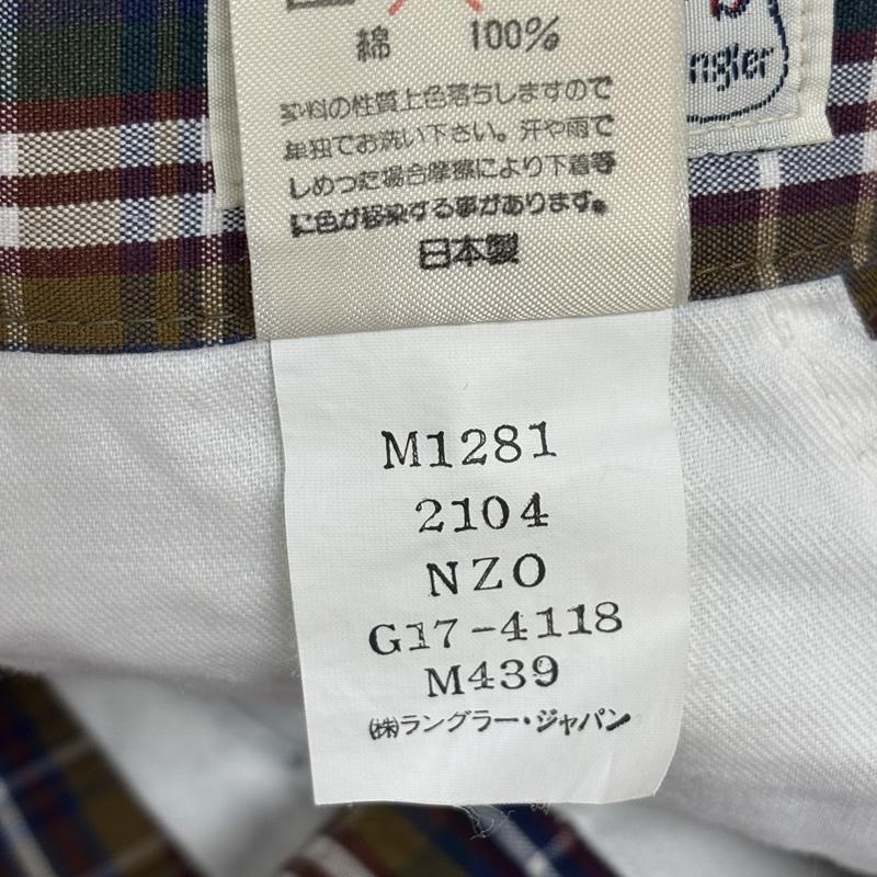 ラングラー Wrangler ボトムス ボトムス 90年代 ビンテージ 日本製 CASEY JONES チェック 2タック トラウザー パンツ 90s VINTAGE 34インチ チェック メンズ USED 古着 中古 50155117