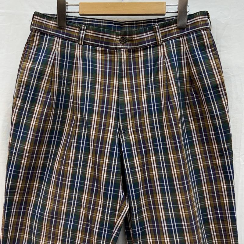 ラングラー Wrangler ボトムス ボトムス 90年代 ビンテージ 日本製 CASEY JONES チェック 2タック トラウザー パンツ 90s VINTAGE 34インチ チェック メンズ USED 古着 中古 50155117