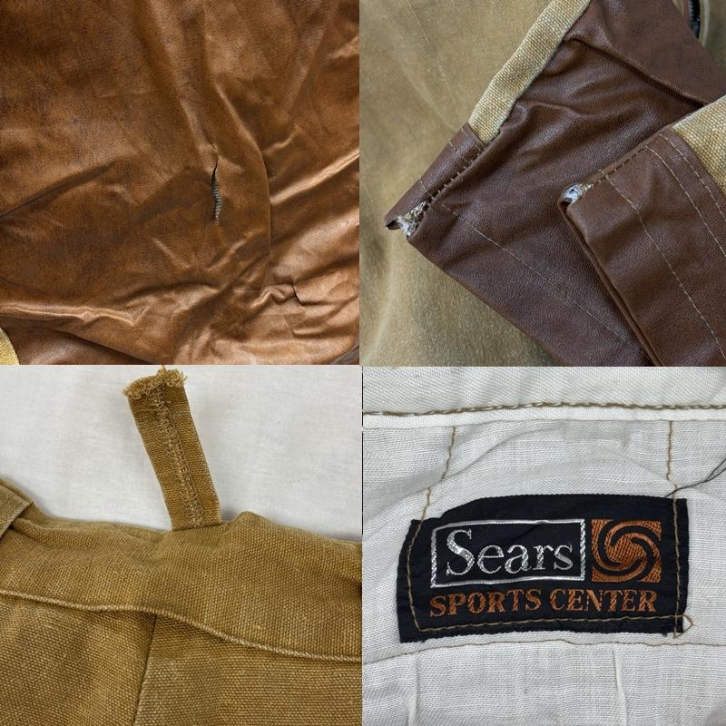 シアーズ SEARS パンツ ワークパンツ、ペインターパンツ 70年代 ビンテージ ダック ナイロン切替 ハンティング パンツ 42TALON 70s VINTAGE - メンズ USED 古着 中古 50155118