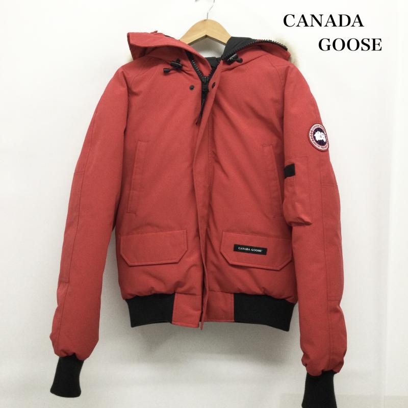 カナダグース CANADA GOOSE ジャケット、上着 ダウンジャケット CANADA GOOSE カナダグース 7999MA CHILLIWACK BOMBER　チリワック ボンバー ダウン ジャケット S 無地 赤 / レッド / red メンズ USED 古着 中古 50155119
