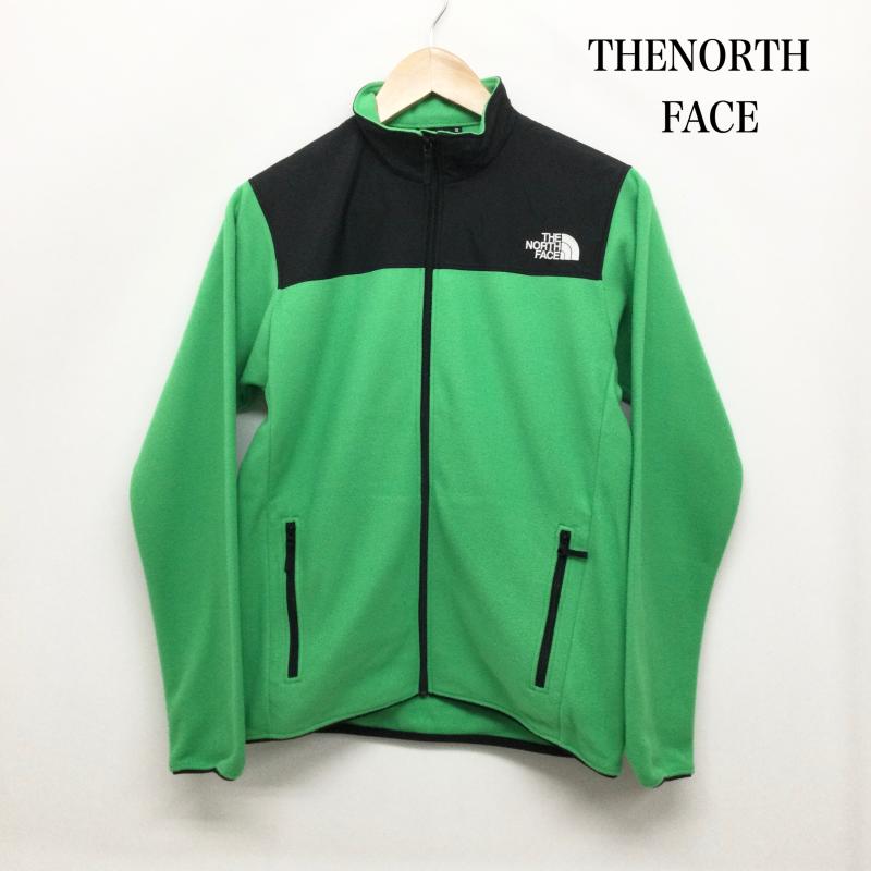 ザノースフェイス THE NORTH FACE ジャケット、上着 ジャンパー、ブルゾン ザ・ノース・フェイス マウンテンバーサマイクロジャケット NL72304 OE オプティックエメラルド S 無地 緑 / グリーン / green X 黒 / ブラック / black メンズ USED 古着 中古 50155121