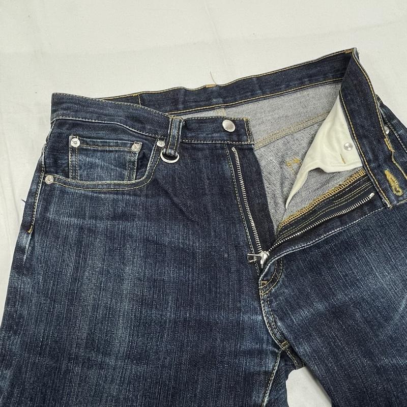 ソフネット SOPHNET. パンツ デニム、ジーンズ デニム ジーンズ インディゴ 濃紺 日本製 SOPH-70072 ジッパーフライ S 無地 インディゴ / インディゴ / Indigo メンズ USED 古着 中古 50155125