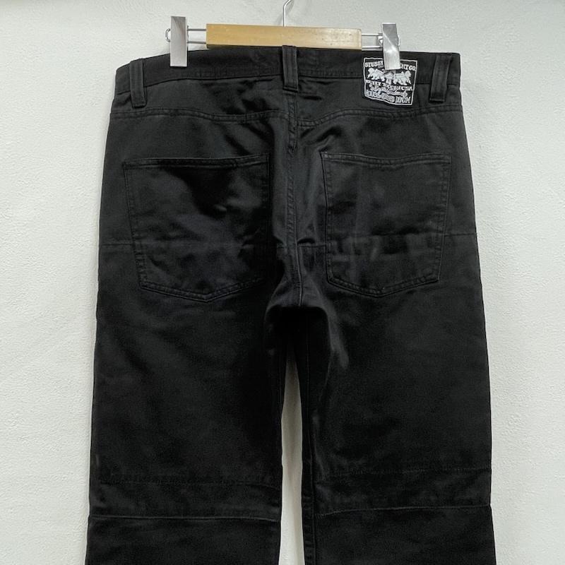 ステューシー STUSSY パンツ ワークパンツ、ペインターパンツ old オールド カーゴパンツ ボタンフライ ダブルニー ペインター ストレート ワーク 34 無地 黒 / ブラック / black メンズ USED 古着 中古 50155127