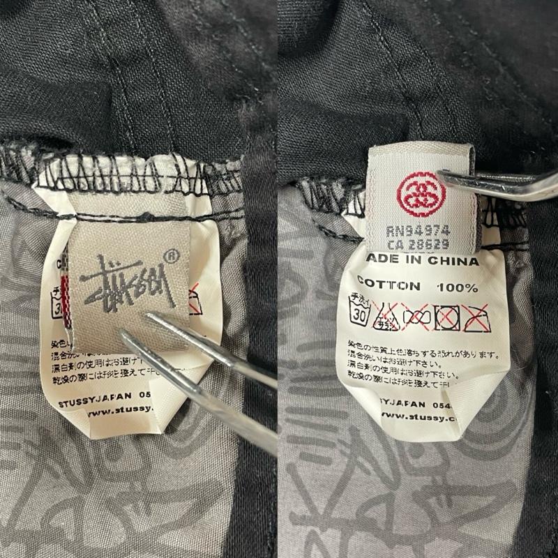 ステューシー STUSSY パンツ ワークパンツ、ペインターパンツ old オールド カーゴパンツ ボタンフライ ダブルニー ペインター ストレート ワーク 34 無地 黒 / ブラック / black メンズ USED 古着 中古 50155127