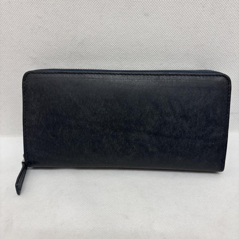 レザー レザー 財布 長財布 レザーウォレット ブライドルレザー タンニン なめし革 - 黒 / ブラック / black メンズ USED 古着 中古 50155138