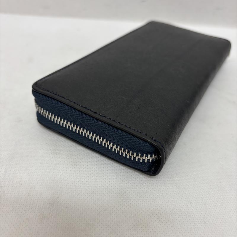 レザー レザー 財布 長財布 レザーウォレット ブライドルレザー タンニン なめし革 - 黒 / ブラック / black メンズ USED 古着 中古 50155138