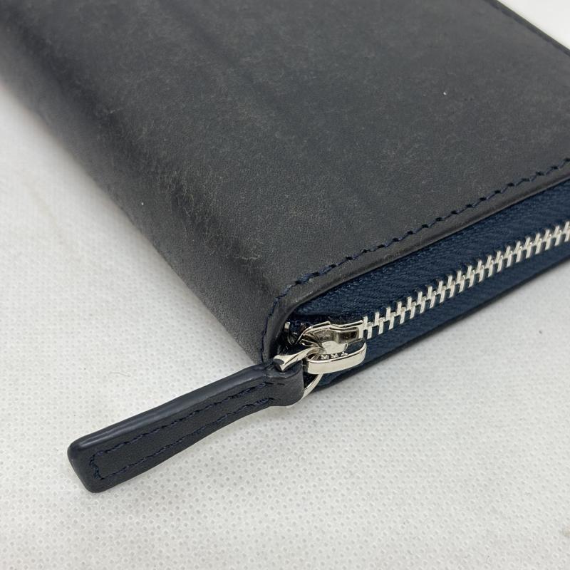レザー レザー 財布 長財布 レザーウォレット ブライドルレザー タンニン なめし革 - 黒 / ブラック / black メンズ USED 古着 中古 50155138