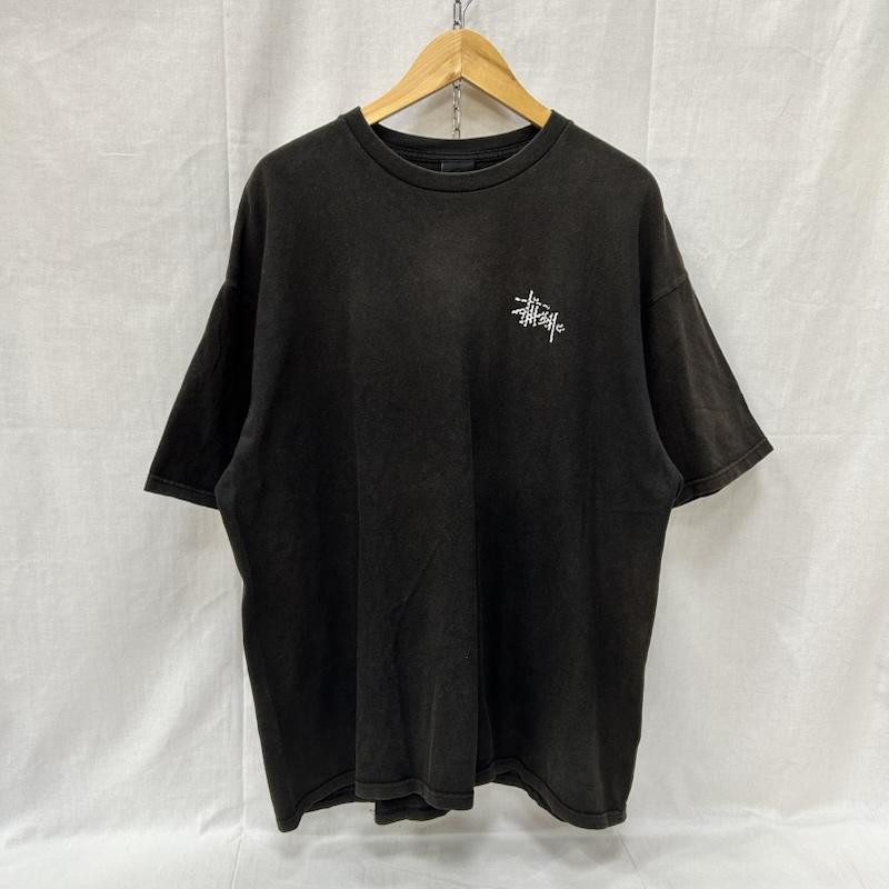 ステューシー STUSSY Tシャツ 半袖 ドットロゴプリントTシャツ black XL MEXICO製 XL ロゴ、文字 X ドット 黒 / ブラック / black X 白 / ホワイト / white メンズ USED 古着 中古 50155139