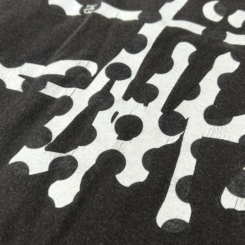 ステューシー STUSSY Tシャツ 半袖 ドットロゴプリントTシャツ black XL MEXICO製 XL ロゴ、文字 X ドット 黒 / ブラック / black X 白 / ホワイト / white メンズ USED 古着 中古 50155139