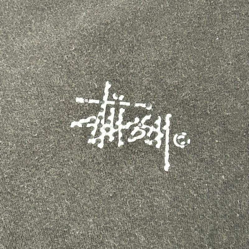ステューシー STUSSY Tシャツ 半袖 ドットロゴプリントTシャツ black XL MEXICO製 XL ロゴ、文字 X ドット 黒 / ブラック / black X 白 / ホワイト / white メンズ USED 古着 中古 50155139