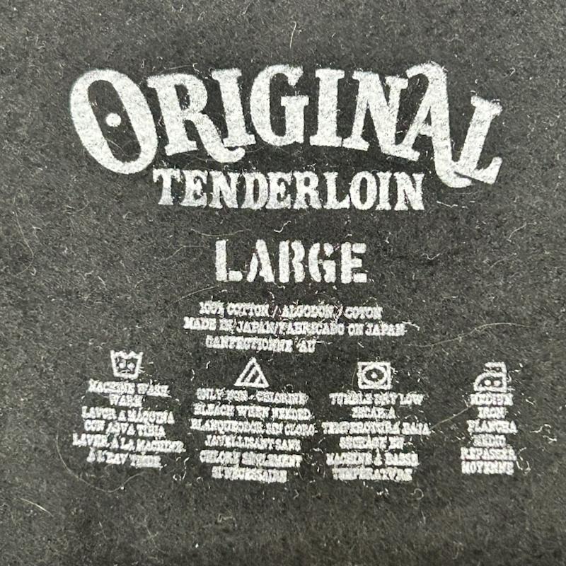 テンダーロイン TENDERLOIN トレーナー 長袖 直営店限定 ORIGINAL TOKYO TENDERLOIN プリントスウェット black L L プリント 黒 / ブラック / black メンズ USED 古着 中古 50155145