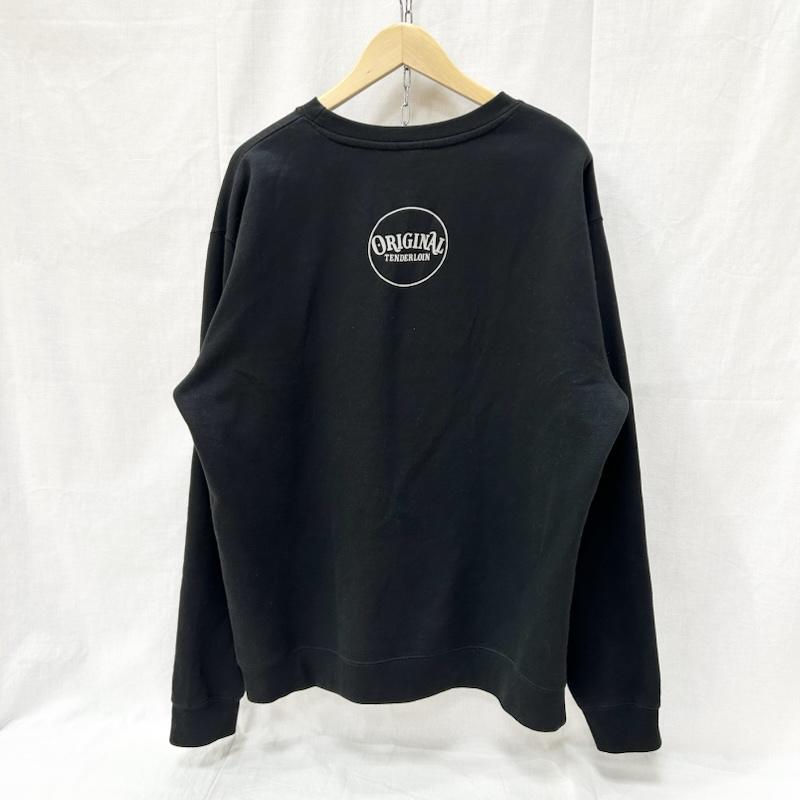 テンダーロイン TENDERLOIN トレーナー 長袖 直営店限定 ORIGINAL TOKYO TENDERLOIN プリントスウェット black L L プリント 黒 / ブラック / black メンズ USED 古着 中古 50155145