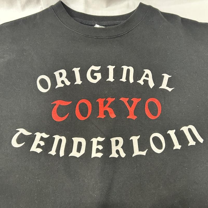 テンダーロイン TENDERLOIN トレーナー 長袖 直営店限定 ORIGINAL TOKYO TENDERLOIN プリントスウェット black L L プリント 黒 / ブラック / black メンズ USED 古着 中古 50155145