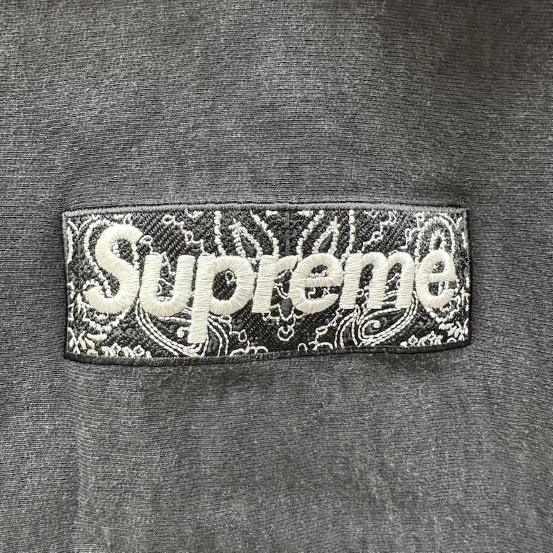 シュプリーム Supreme パーカー 長袖 19AW Bandana Box Logo Hooded Sweatshirt ロゴ 刺繍 パーカー L 黒 / ブラック / black メンズ USED 古着 中古 50155150