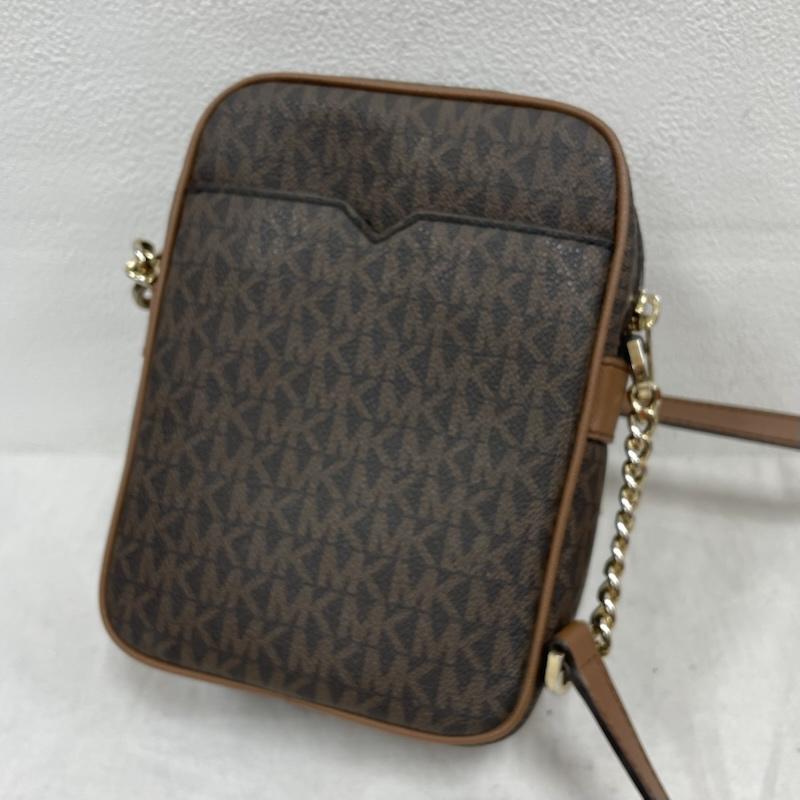 マイケルコース MICHAEL KORS ショルダーバッグ ショルダーバッグ ショルダーバッグ ロゴ チェーン シグネチャー レザー - ロゴ、文字 X 総柄 X プリント 茶 / ブラウン / brown X 金 / ゴールド / gold color レディース USED 古着 中古 50155166