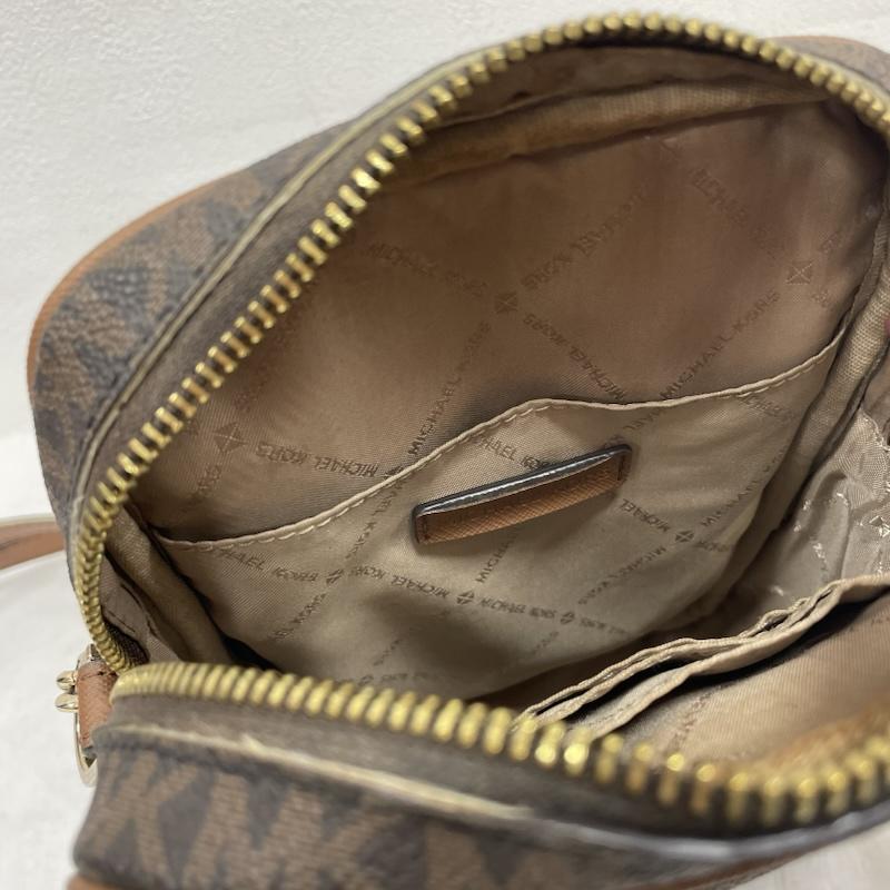 マイケルコース MICHAEL KORS ショルダーバッグ ショルダーバッグ ショルダーバッグ ロゴ チェーン シグネチャー レザー - ロゴ、文字 X 総柄 X プリント 茶 / ブラウン / brown X 金 / ゴールド / gold color レディース USED 古着 中古 50155166