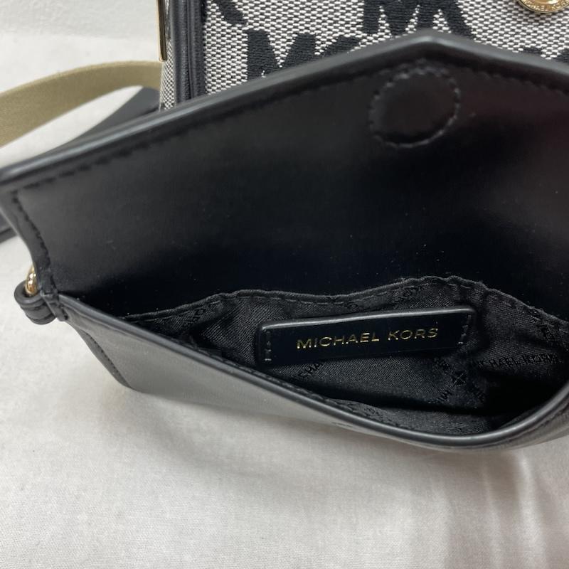 マイケルコース MICHAEL KORS リュックサック、デイパック リュックサック、デイバッグ ミニ リュック バックパック MK 総柄 ロゴ ポーチ付き チェーン - ロゴ、文字 黒 / ブラック / black X 灰 / グレー / gray X 金 / ゴールド / gold color レディース USED 古着 中古 50155168