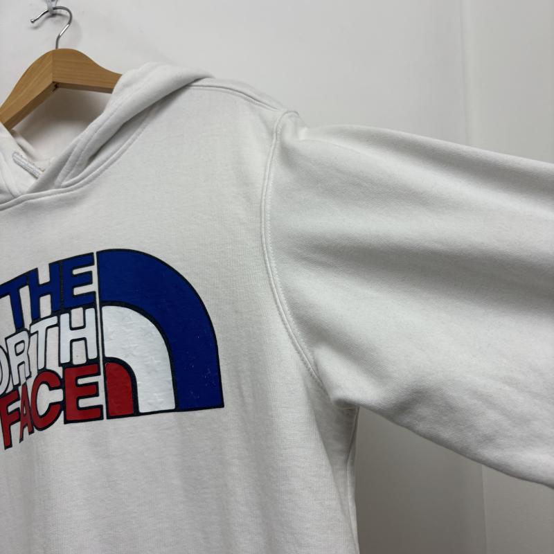 ザノースフェイス THE NORTH FACE パーカー 長袖 パーカー 裏起毛 USABOXロゴ フーディ 星条旗 M 白 / ホワイト / white メンズ USED 古着 中古 50155173
