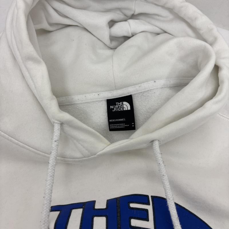 ザノースフェイス THE NORTH FACE パーカー 長袖 パーカー 裏起毛 USABOXロゴ フーディ 星条旗 M 白 / ホワイト / white メンズ USED 古着 中古 50155173