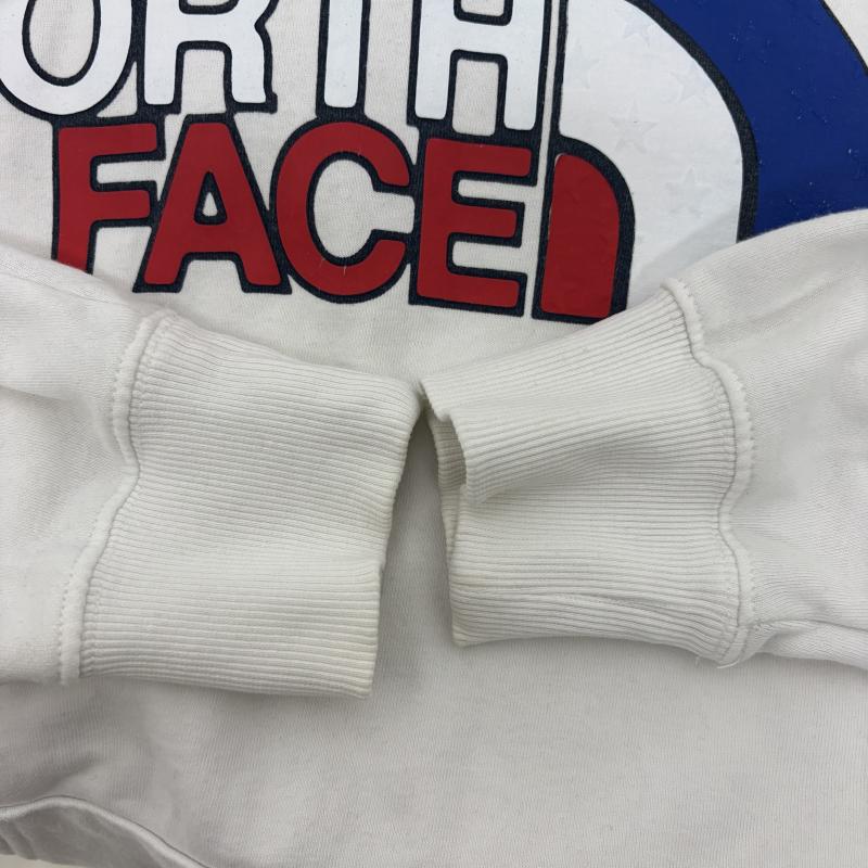ザノースフェイス THE NORTH FACE パーカー 長袖 パーカー 裏起毛 USABOXロゴ フーディ 星条旗 M 白 / ホワイト / white メンズ USED 古着 中古 50155173