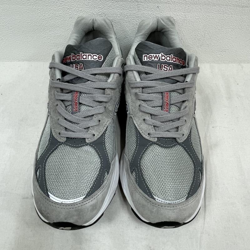 ニューバランス New Balance スニーカー スニーカー M990VS3 VERSION3 40周年 MADE IN USA ウルヴァリン製 ピッグ スエード メッシュ ENCAP スニーカー 28.0cm ロゴ、文字 灰 / グレー / gray メンズ USED 古着 中古 50155177