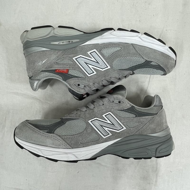 ニューバランス New Balance スニーカー スニーカー M990VS3 VERSION3 40周年 MADE IN USA ウルヴァリン製 ピッグ スエード メッシュ ENCAP スニーカー 28.0cm ロゴ、文字 灰 / グレー / gray メンズ USED 古着 中古 50155177