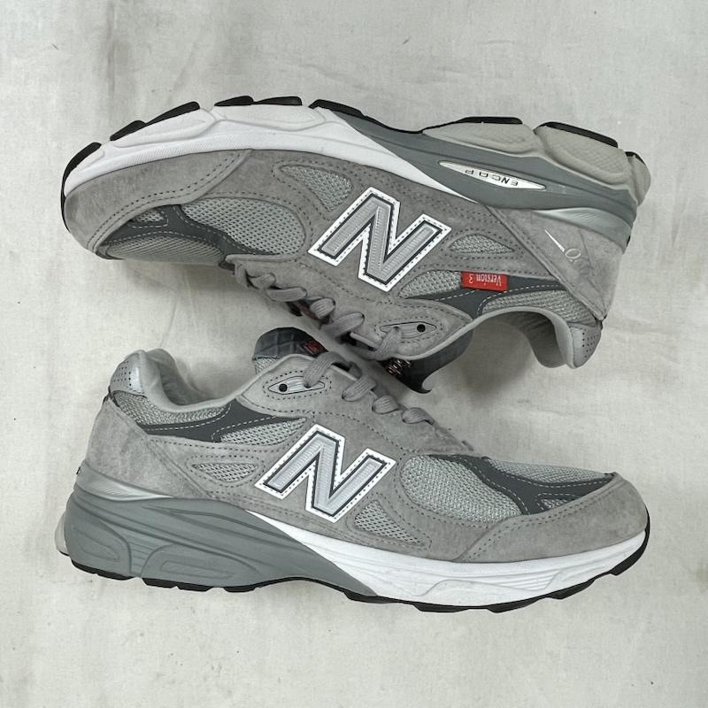 ニューバランス New Balance スニーカー スニーカー M990VS3 VERSION3 40周年 MADE IN USA ウルヴァリン製 ピッグ スエード メッシュ ENCAP スニーカー 28.0cm ロゴ、文字 灰 / グレー / gray メンズ USED 古着 中古 50155177