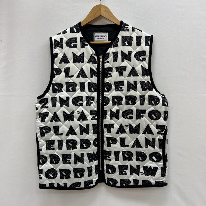 ウィアード WEIRDO ベスト ベスト ダイヤモンド ステッチ プラネット キルティングベスト XL 白 / ホワイト / white メンズ USED 古着 中古 50155181