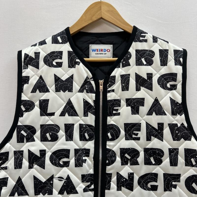 ウィアード WEIRDO ベスト ベスト ダイヤモンド ステッチ プラネット キルティングベスト XL 白 / ホワイト / white メンズ USED 古着 中古 50155181