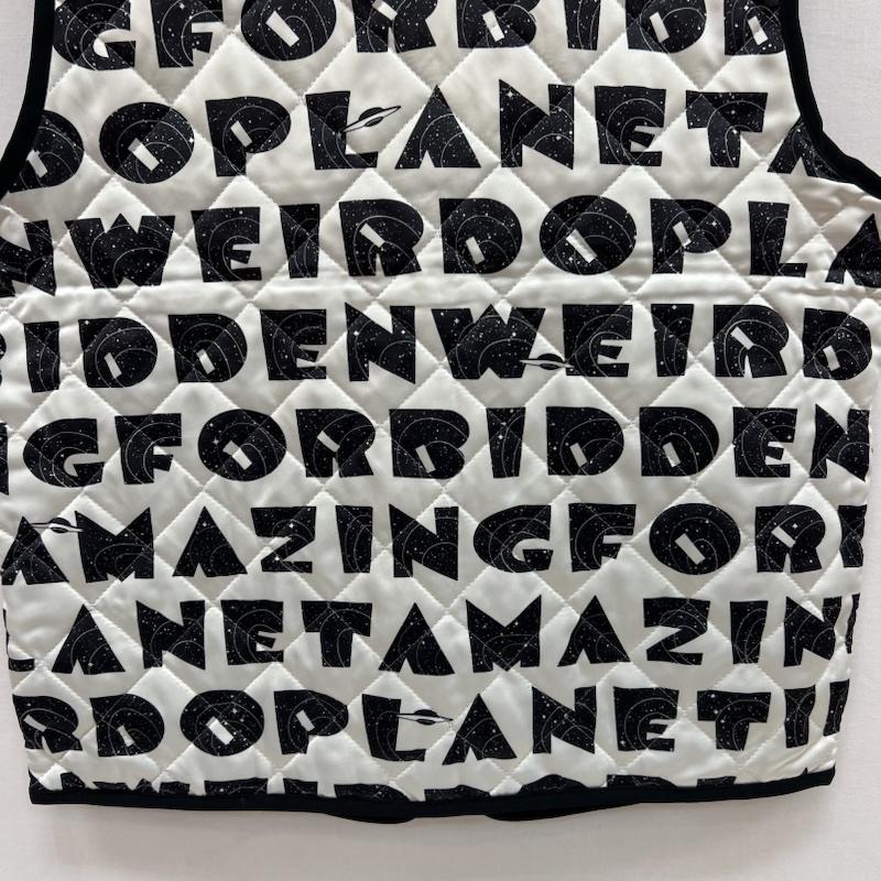 ウィアード WEIRDO ベスト ベスト ダイヤモンド ステッチ プラネット キルティングベスト XL 白 / ホワイト / white メンズ USED 古着 中古 50155181