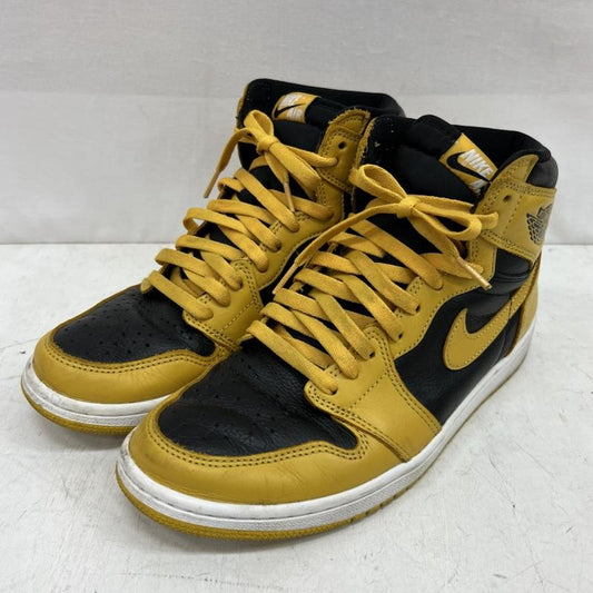 ナイキ NIKE スニーカー スニーカー Air Jordan 1 Retro High OG 555088-701 エア ジョーダン ポレン 27.0cm 黒 / ブラック / black X 黄 / イエロー / yellow メンズ USED 古着 中古 50155191
